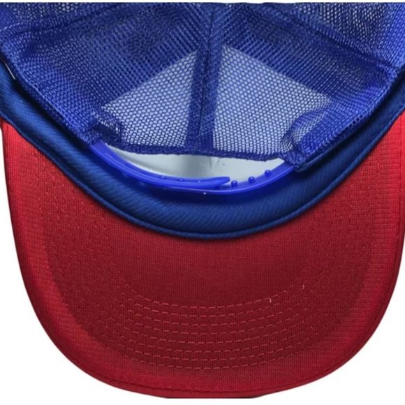 Vintage NHRA Trucker Hat Mesh Hat adjustable Snap Back Cap Blue - Picture 3 of 3